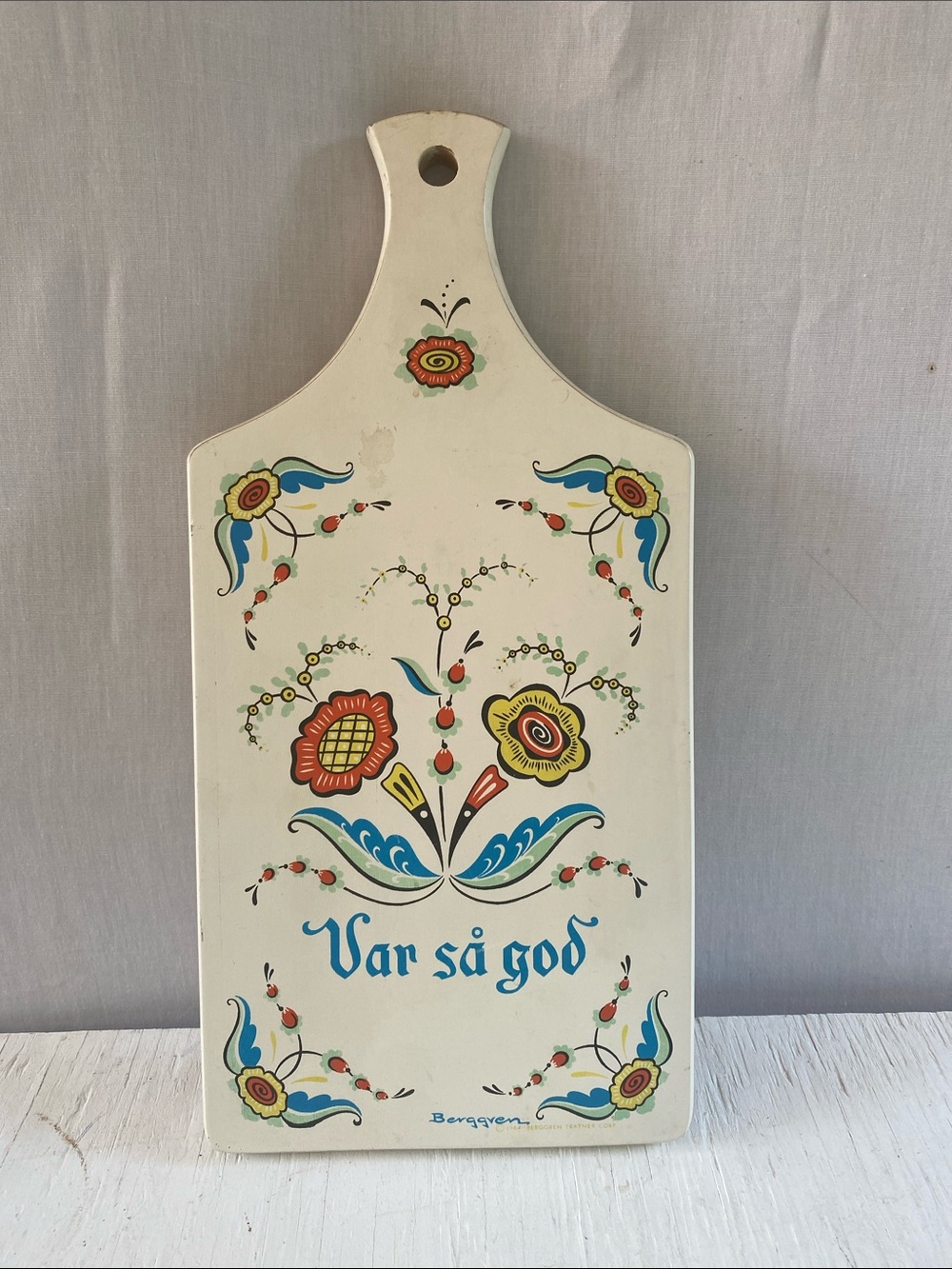 Vintage Swedish Bread Board